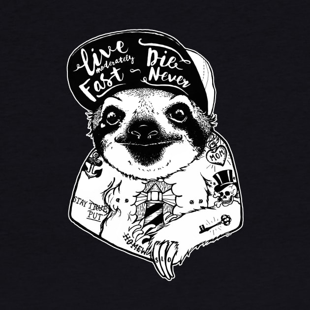 Sloth Tattooed by PaperTigress